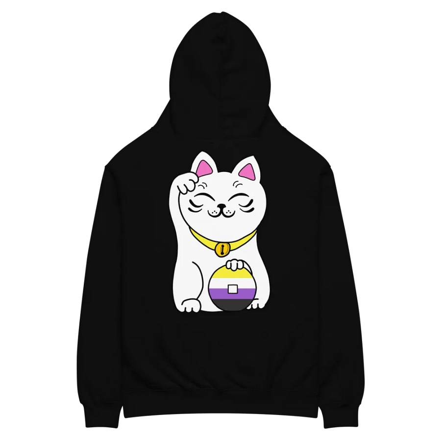 Maneki neko nonbinary pride hoodie product image (8)