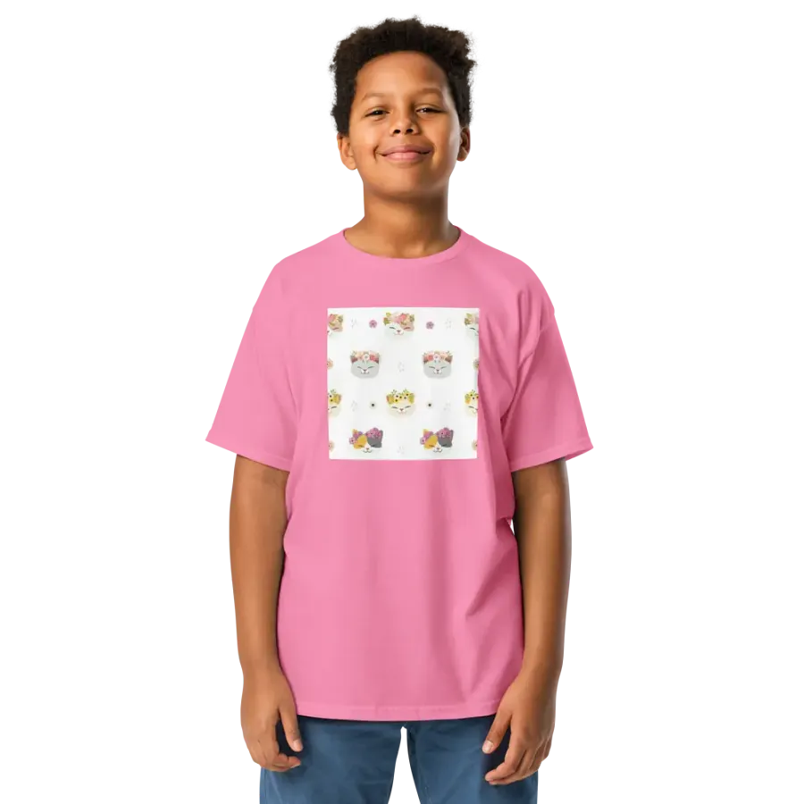 Kids T-Shirt Cat with Flowers product image (1)