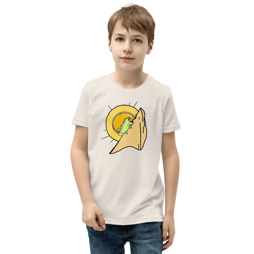 Climba Climba Chameleon - Youth Climbing T-Shirt product image (17)
