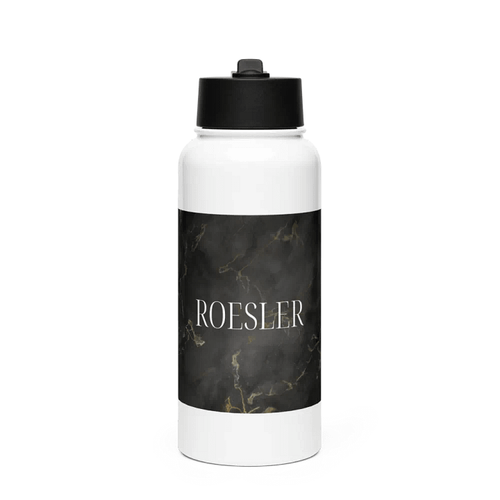 Marble White Stainless Steel Hydration Bottle product image (1)
