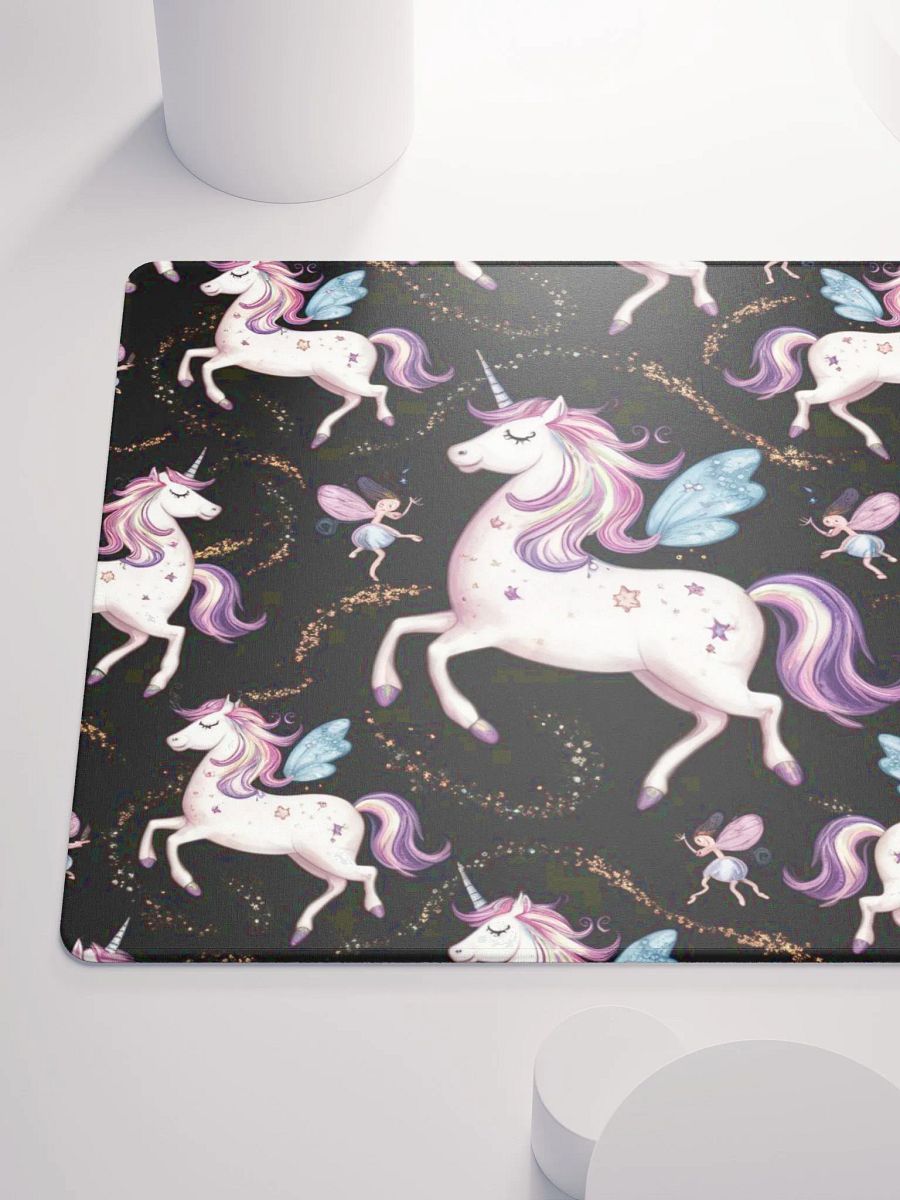 Enchanted Unicorn and Fairy Gaming Mouse Pad product image (10)