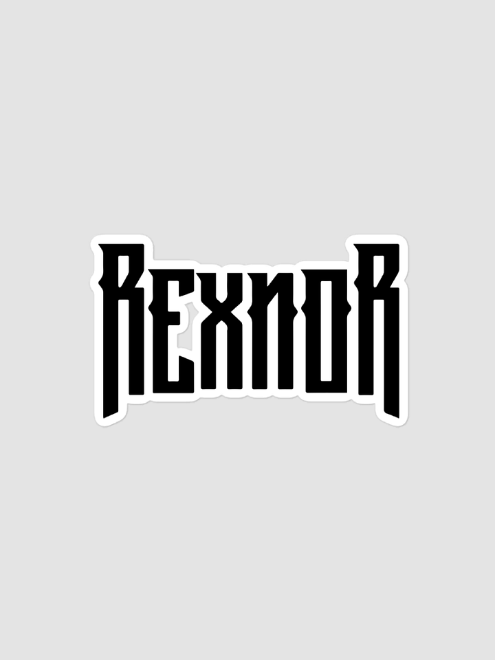 REXNOR Sticker - Black Text product image (2)