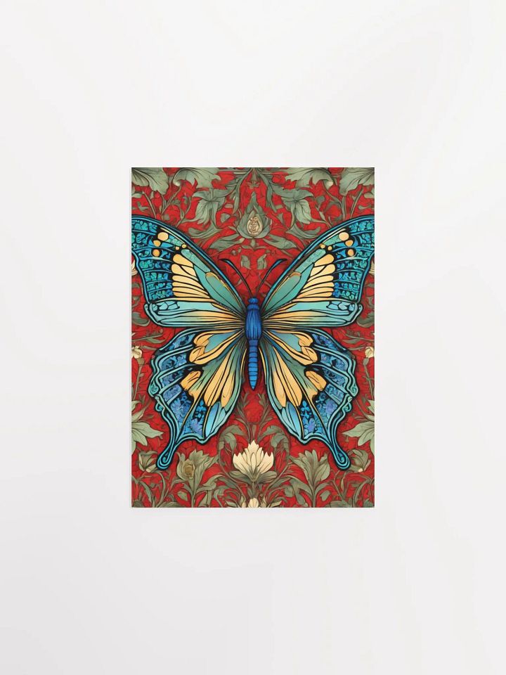 William Morris Inspired Butterfly Five Poster 5x7 inches product image (1)