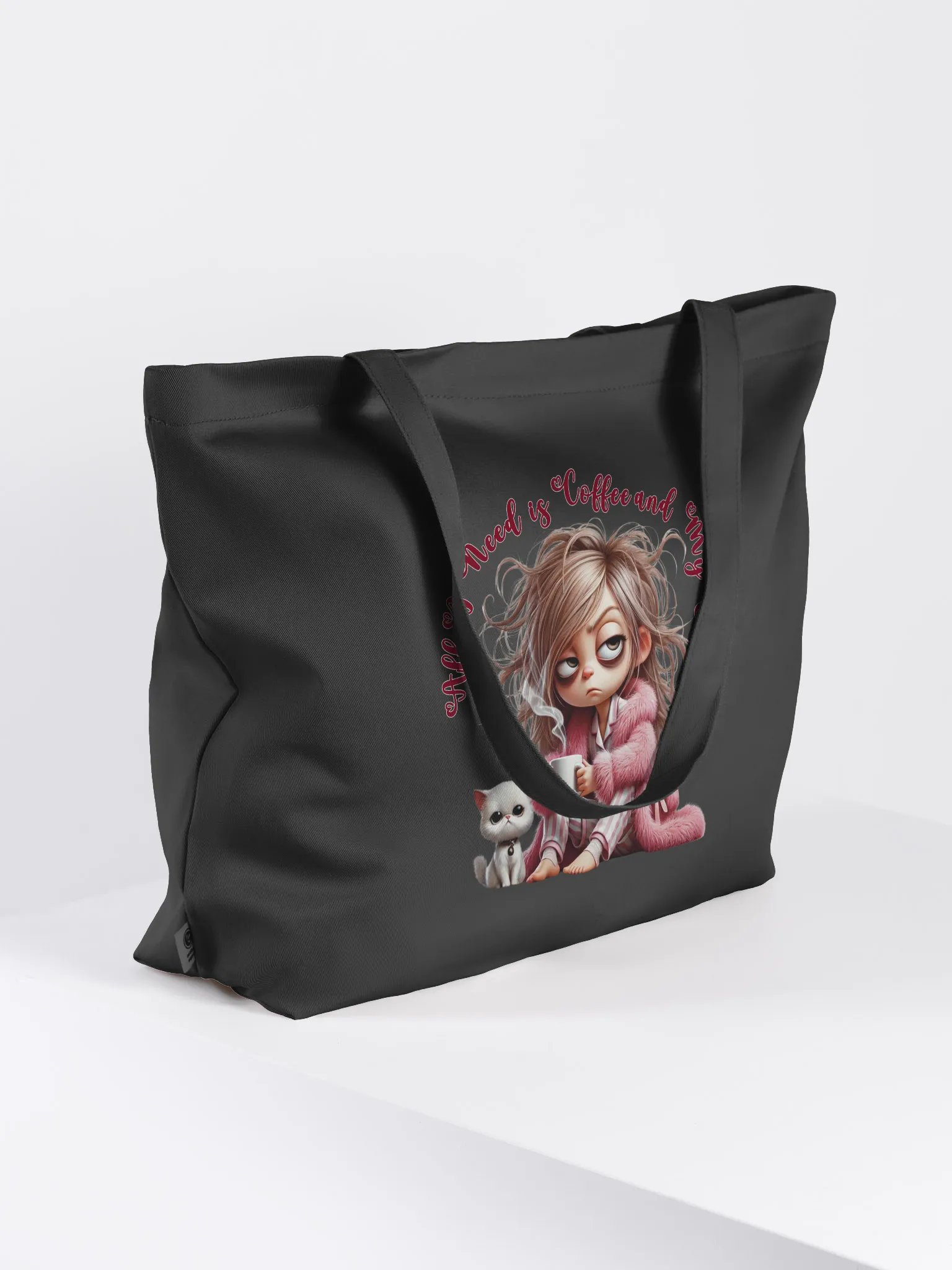 All I Need is Coffee and My Cat Organic Tote Bag product image (1)