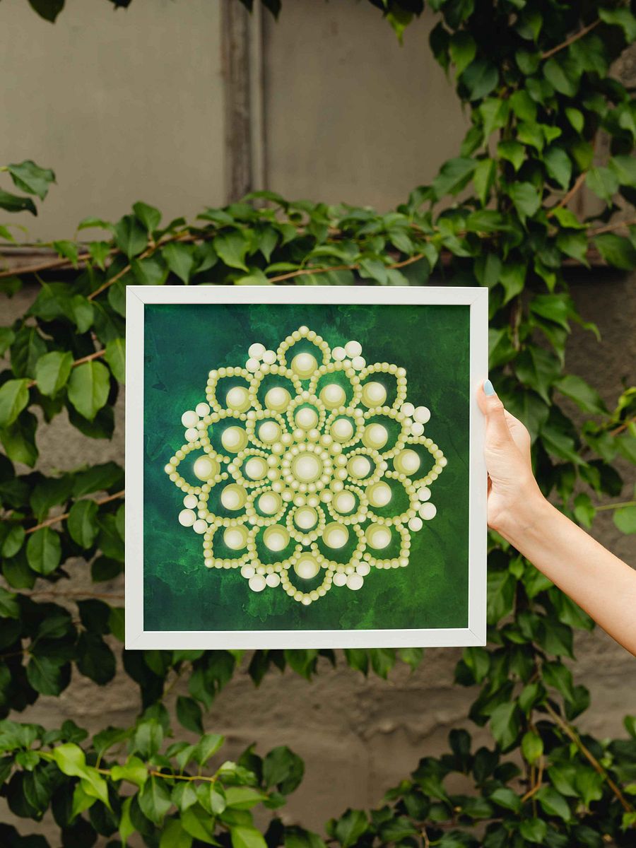 Yellow Flower Mandala Posters, 2 JPG files product image (3)