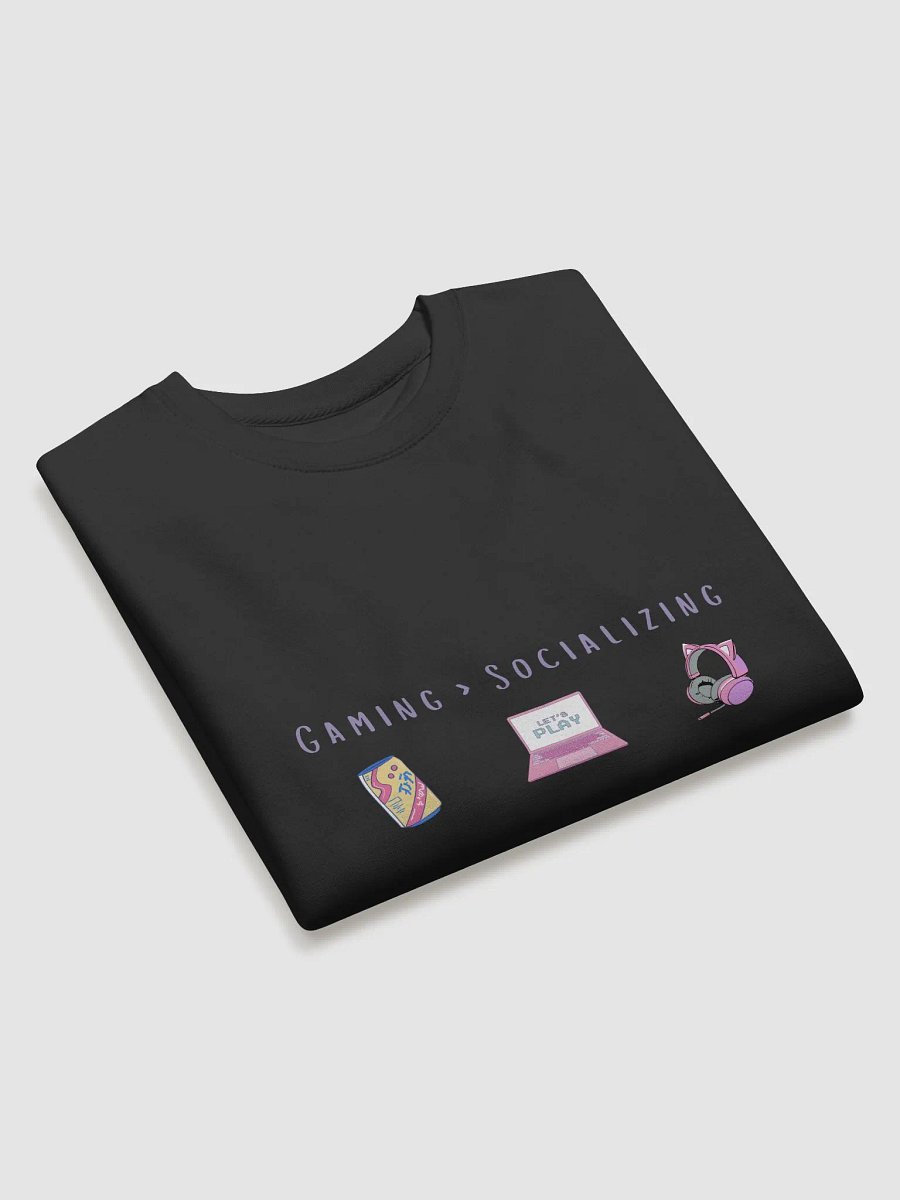 🎮 Gaming > Socializing | Introvert Gamer Sweatshirt 💖 product image (3)