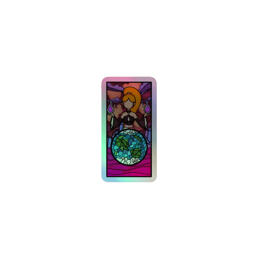 Mo Stained Glass Holographic Sticker product image (1)