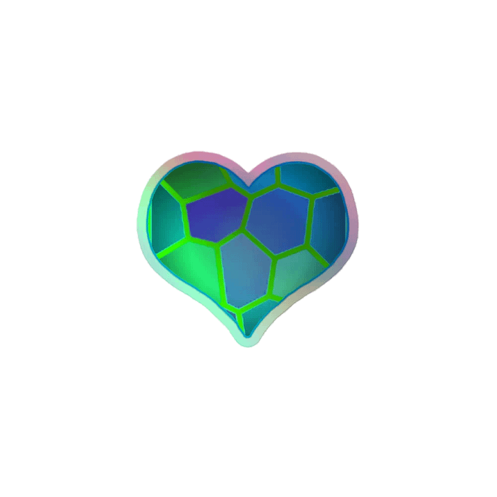 DiesmaHeart Mint Kiss-Cut Holo Sticker product image (1)