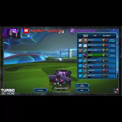 Ruffled Duck Feathers @piousduck83 #turbogolfracing #twitchclips #ashbotafterdark
