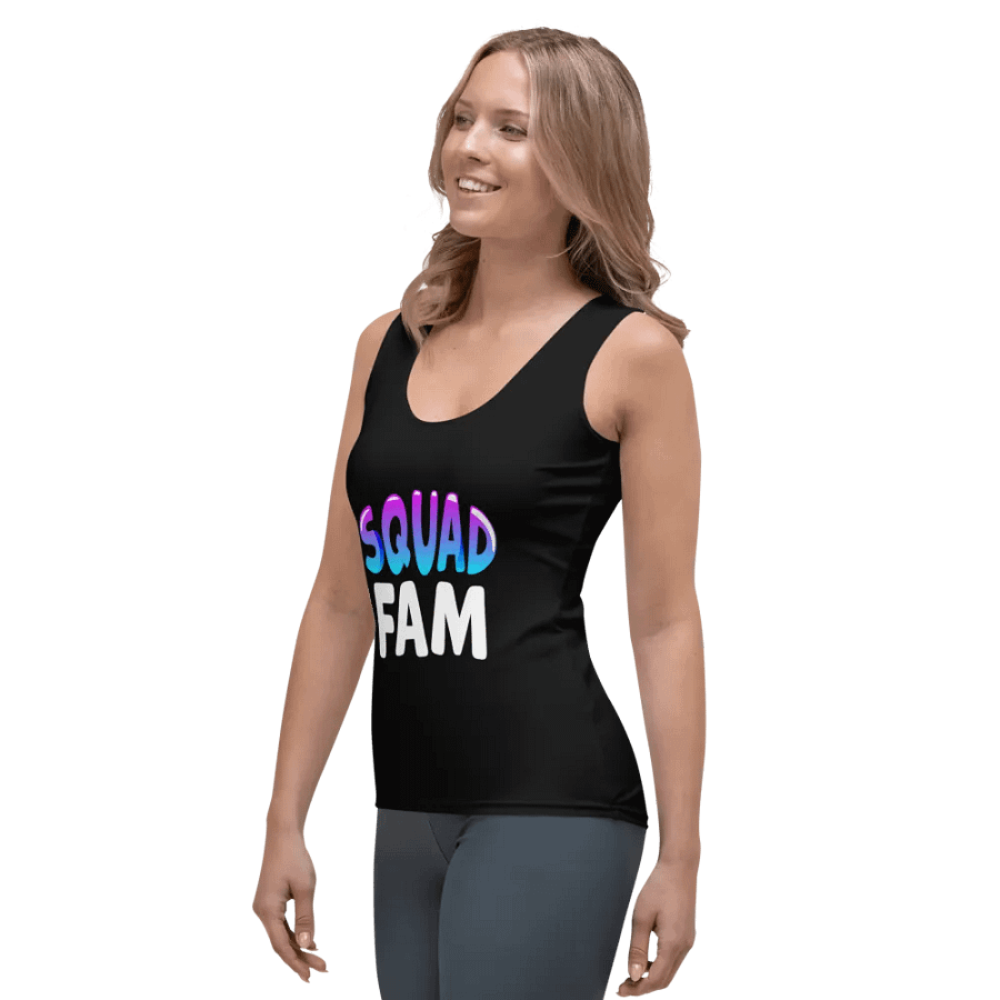 SQUAD FAM WOMEN'S FITTED TANK TOP product image (3)