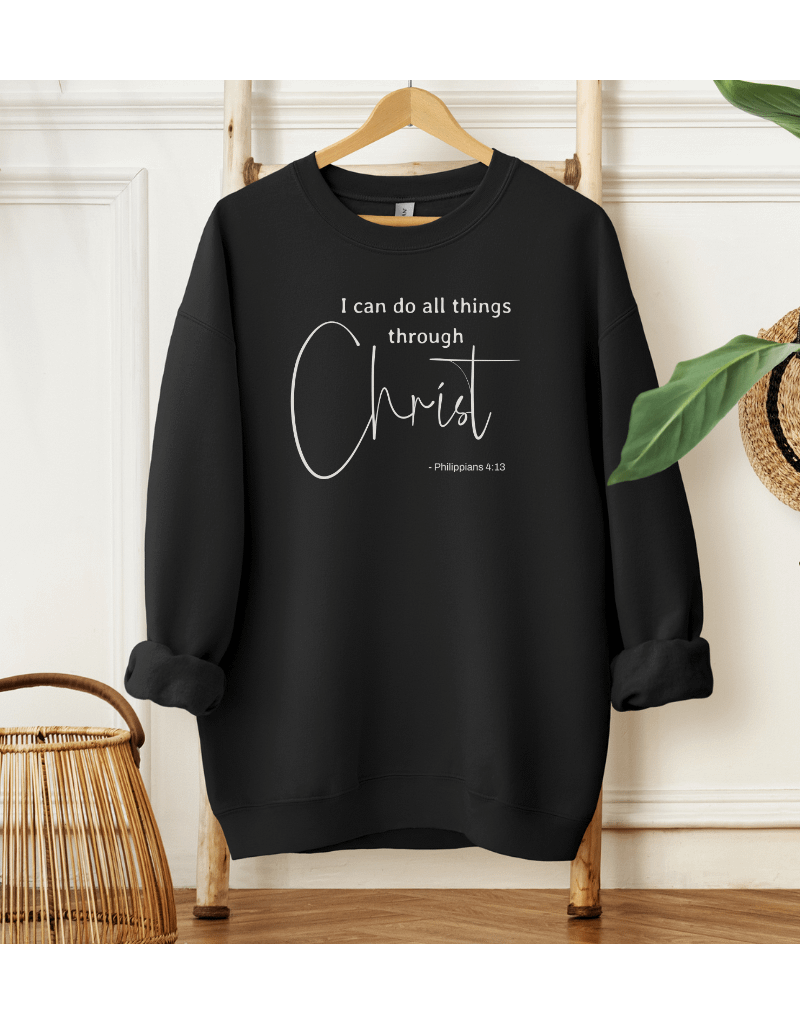 Christian Sweatshirt Philippians 4:13 I Can Do All Things product image (4)