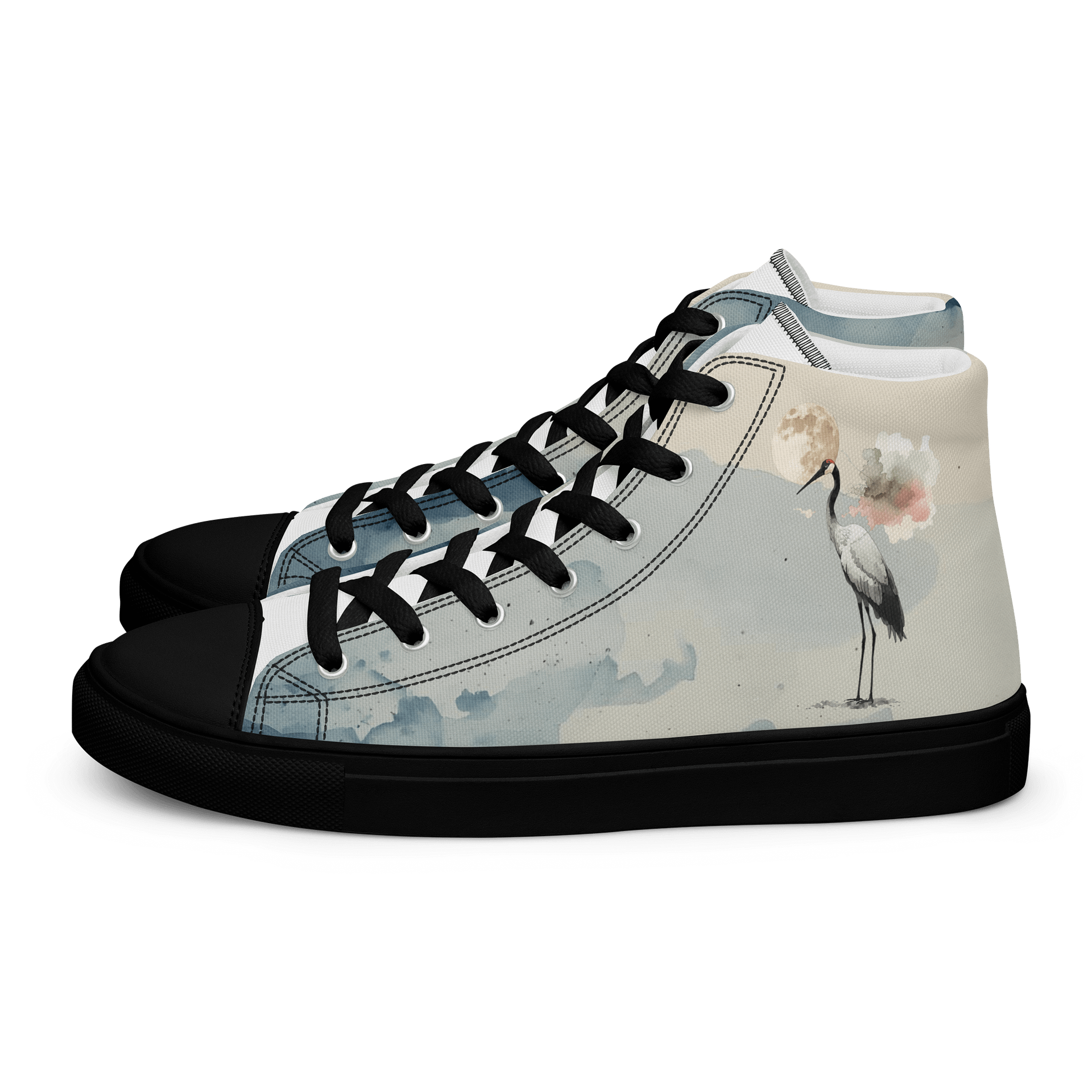 Moonlit Crane Women's High Tops product image (1)