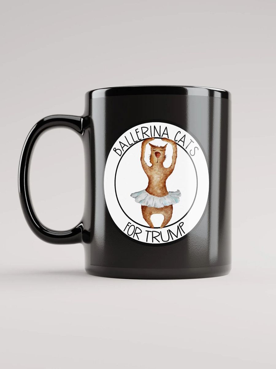 Ballerina Cats For Trump Black Mug product image (6)