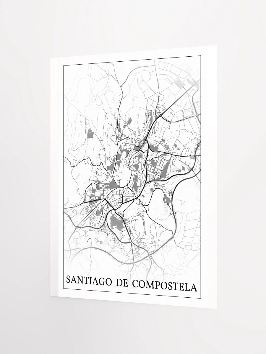 Santiago de Compostela, Spain, city map print product image (9)