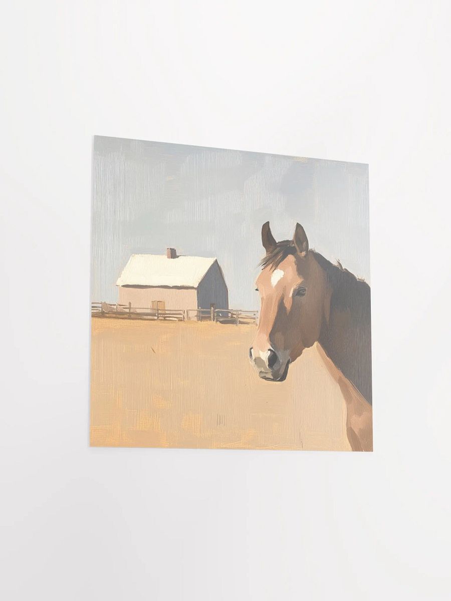 Modern Farmhouse: Brown Horse II Art Print product image (3)