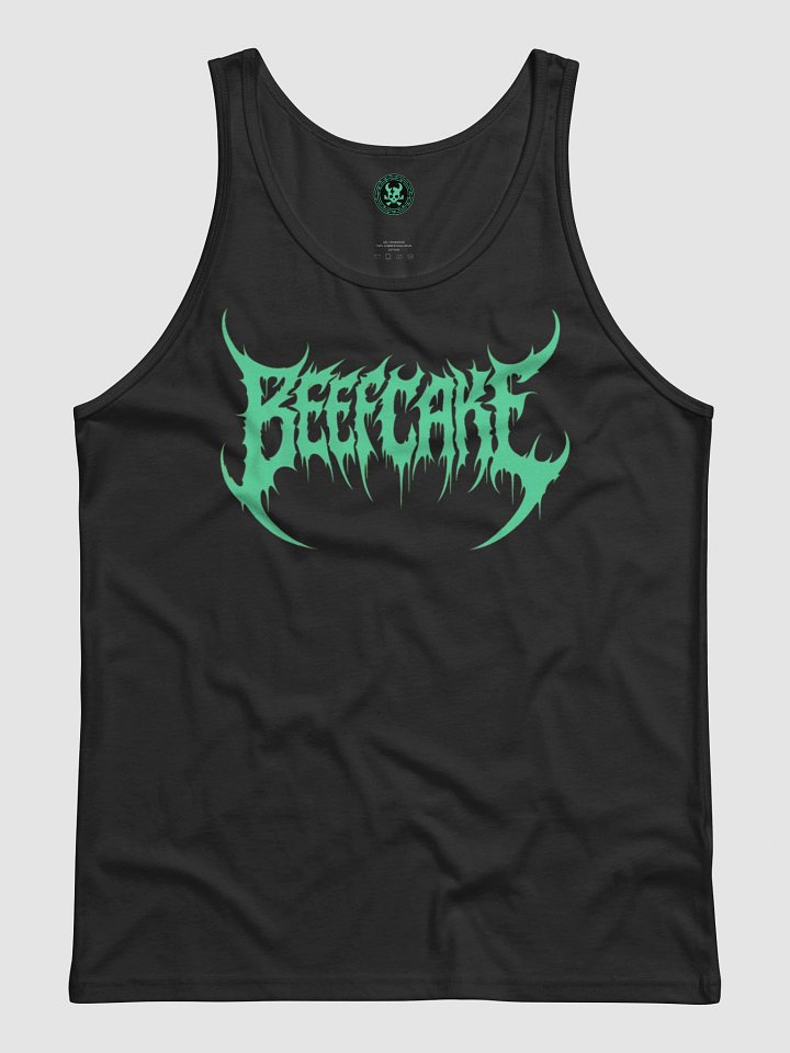 Beefcake Tank (Death Metal Font - Sea Green) product image (1)