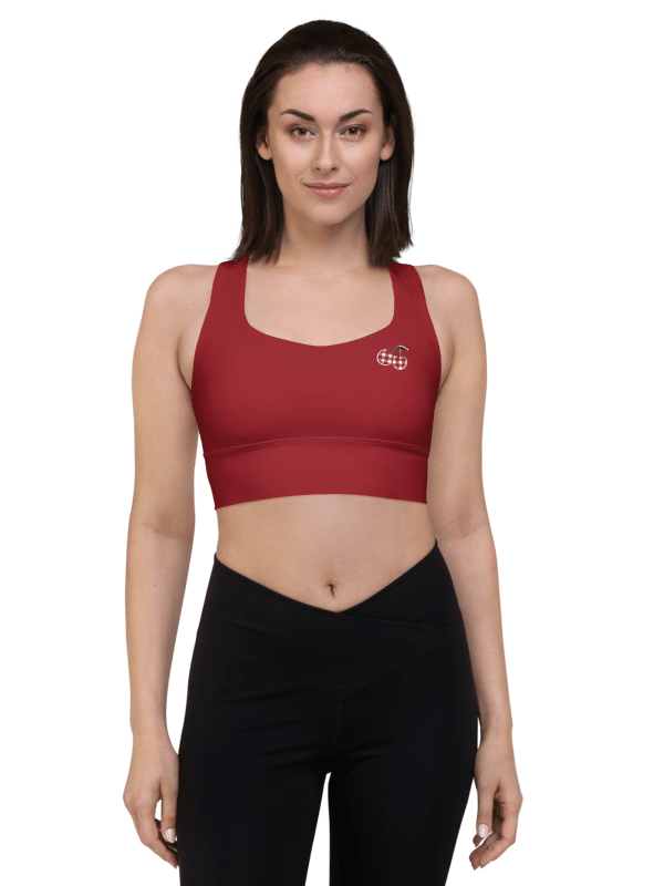 Gingham Cherry Sports Bra product image (3)