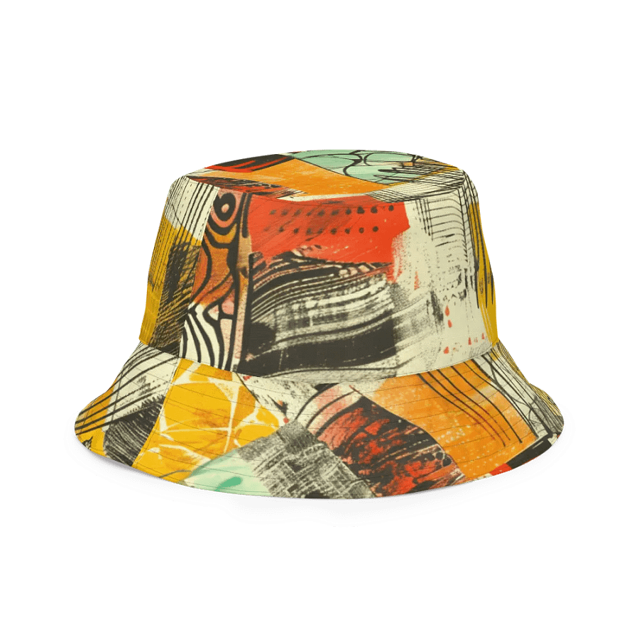 Vibrant Geometry: African Style Reversible Bucket Hat product image (10)