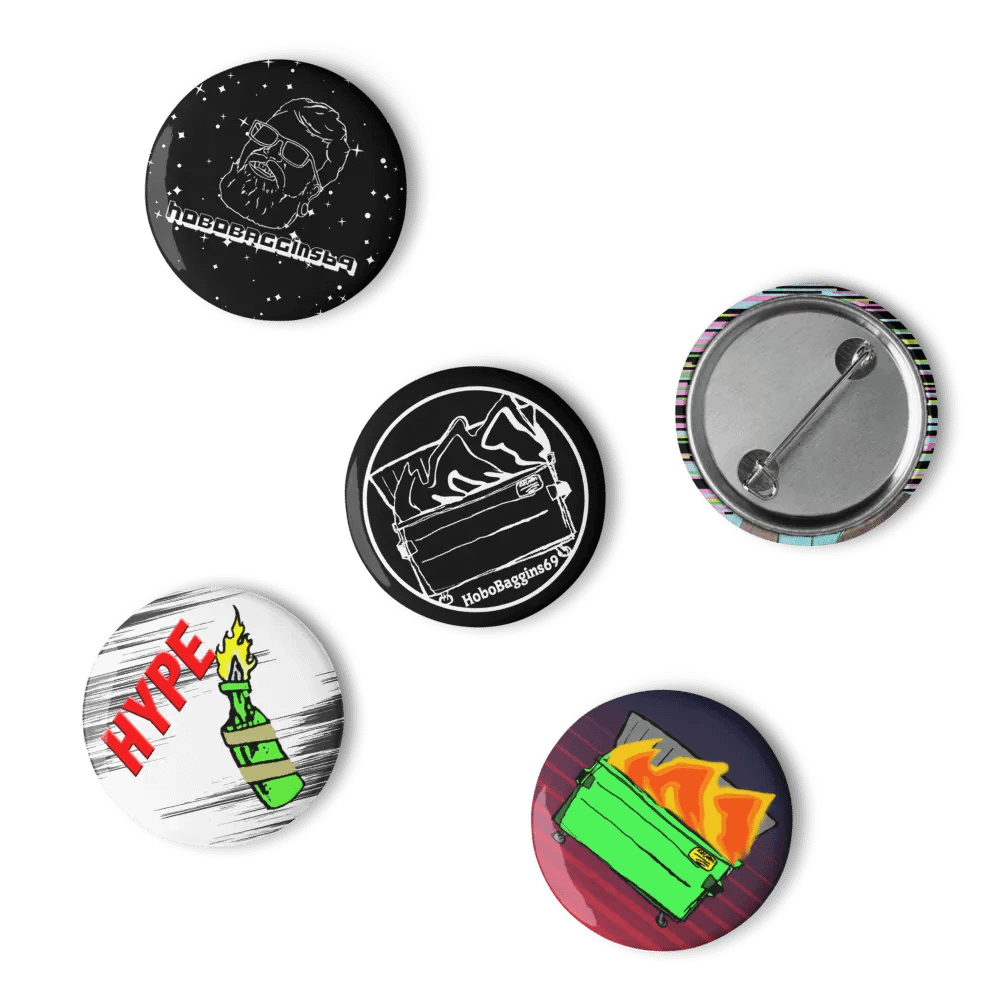 Set of HoboBaggins Pin Buttons product image (4)