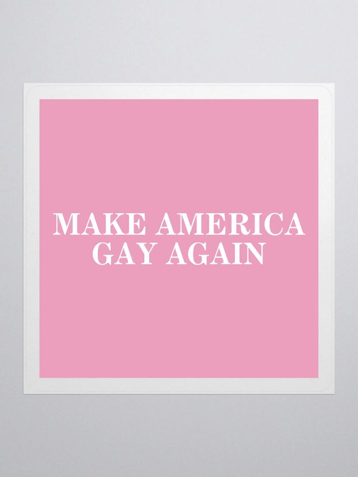 MAKE AMERICA ✨GAY✨ AGAIN STICKER (PINK) product image (1)
