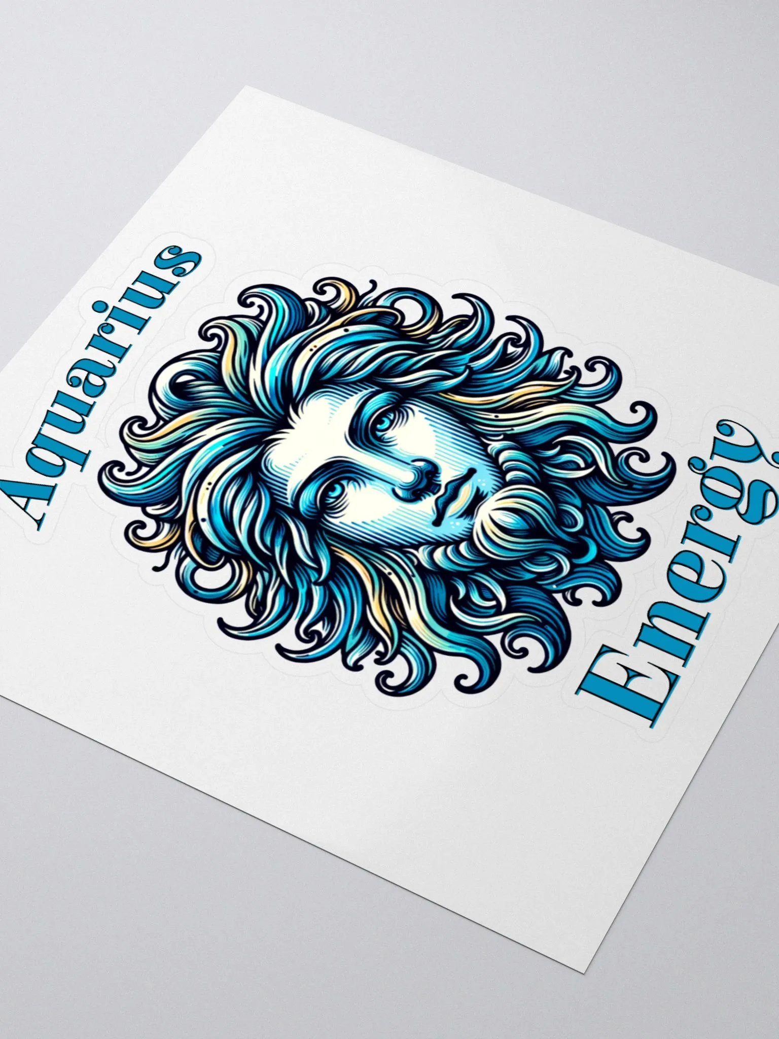 Zodiac Sign Aquarius Energy Sticker product image (3)