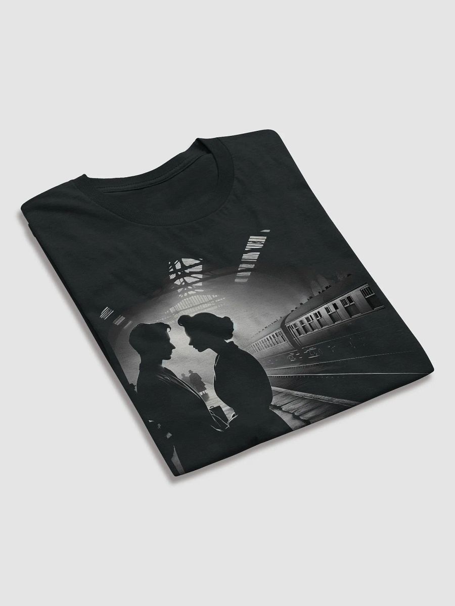 Parting Glance: Romance on the Railway Platform (Front Print Womens Tee) product image (4)
