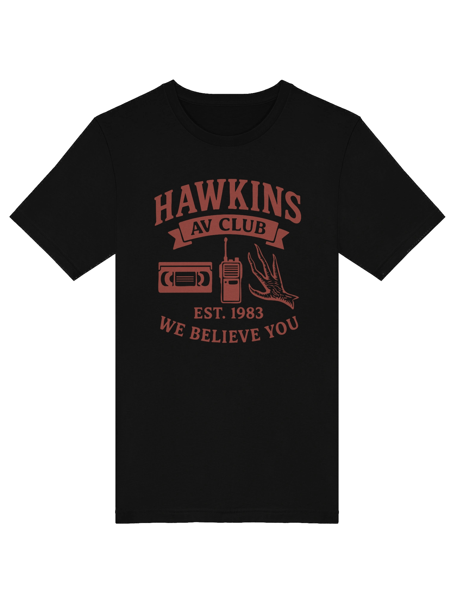 Hawkins AV Club T-Shirt – Retro Stranger Things Inspired Tee | 1980s Sci-Fi Parody Shirt product image (5)