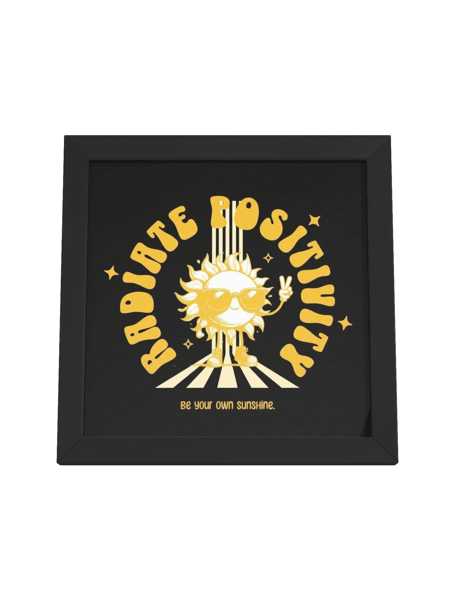 Retro Sun Radiance Framed Poster product image (18)