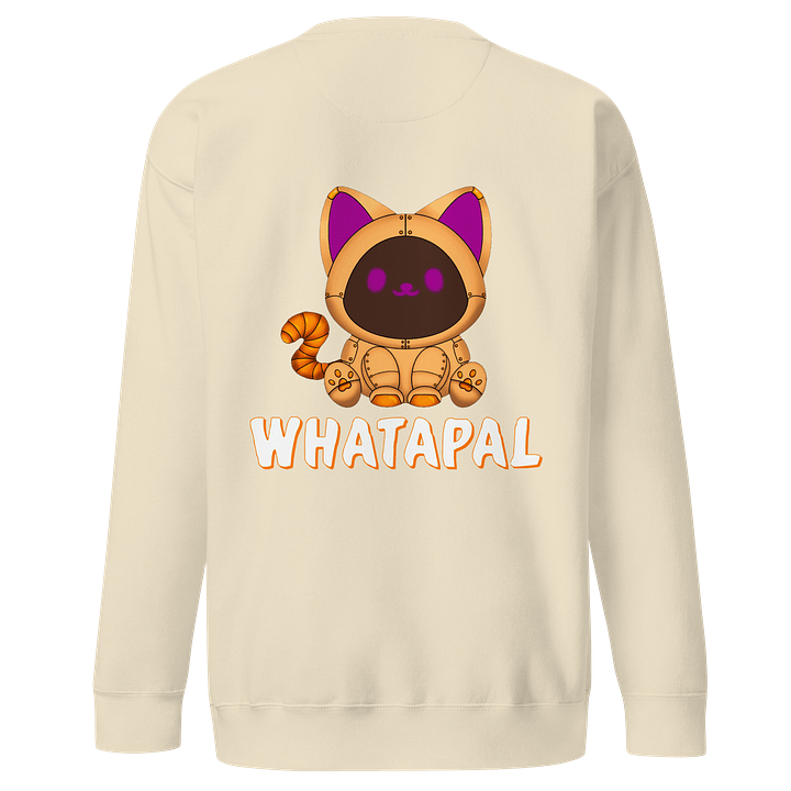 WHATAPAL White Front Embroidered Sweatshirt product image (10)