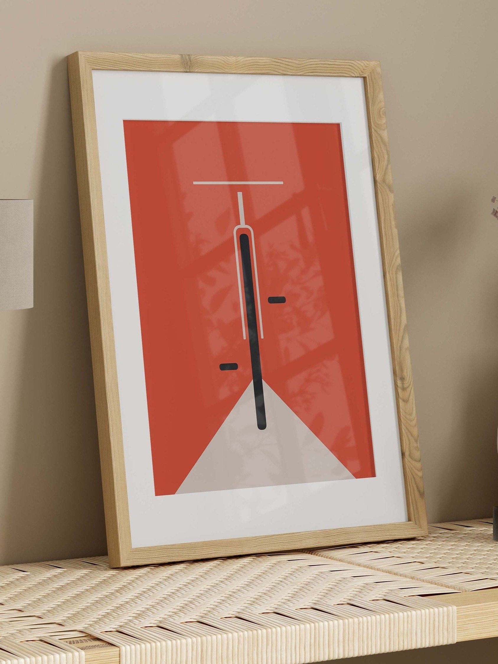 Bicycle Bauhaus Poster Vintage mid century style set of 3 product image (5)