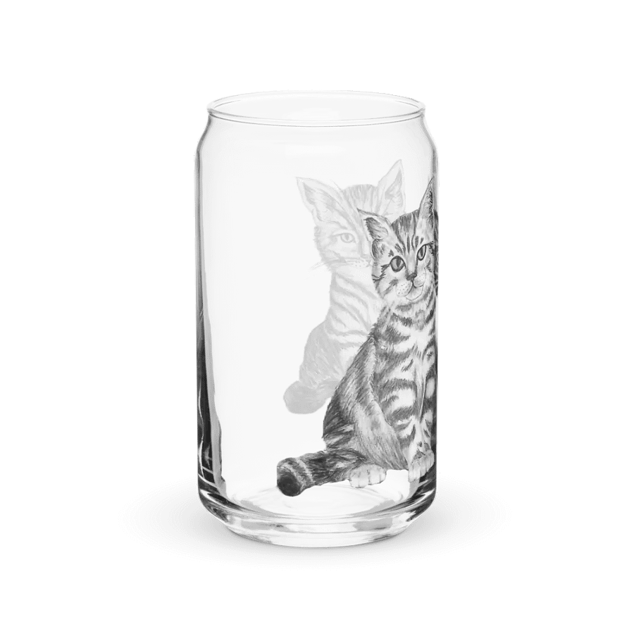 Kittens Drawing Glass Can Cup product image (40)