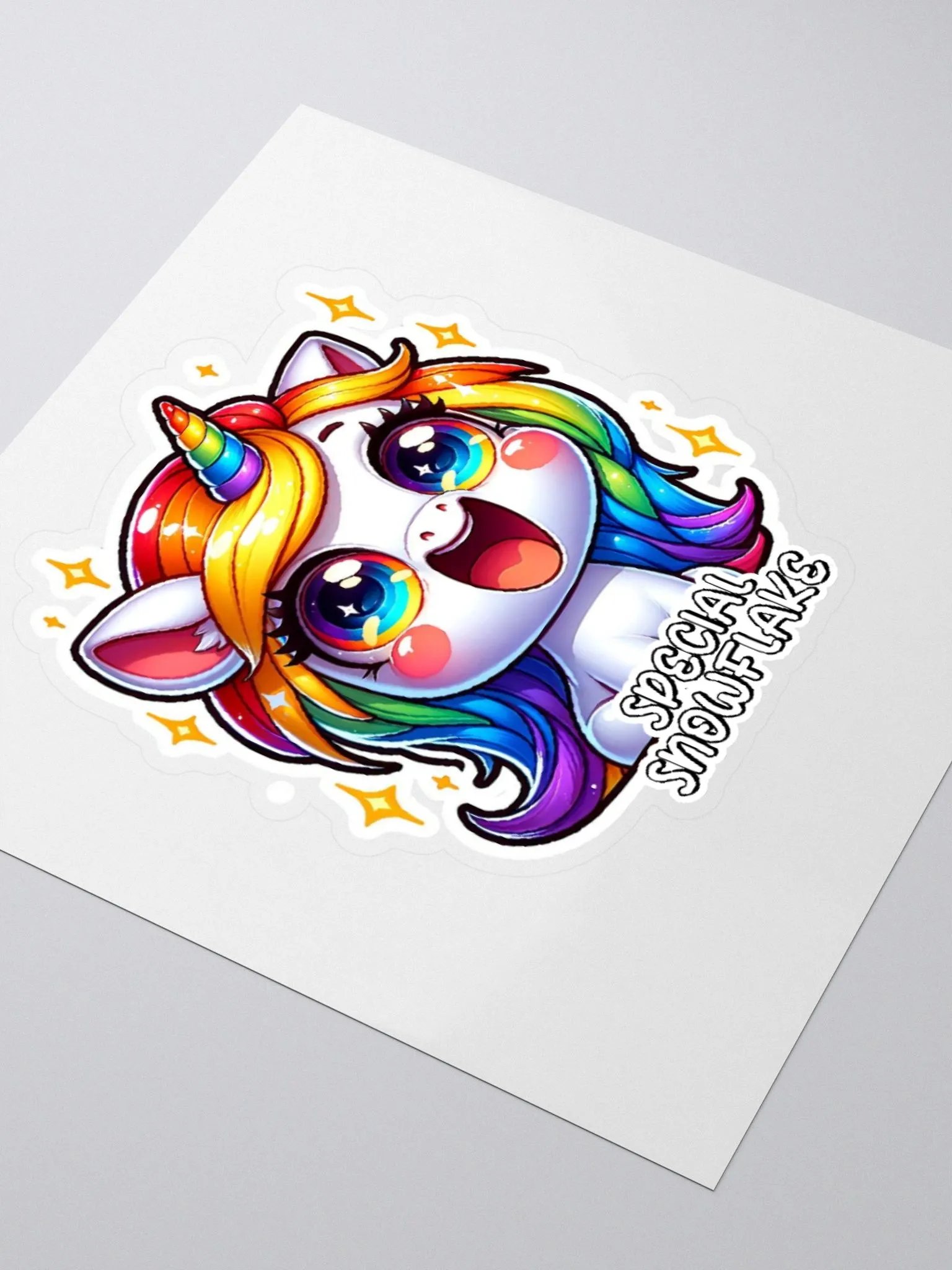 Special Snowflake Sticker-Rainbow Sticker-Unicorn Sticker-LGBTQIA+ Kawaii Sticker product image (7)