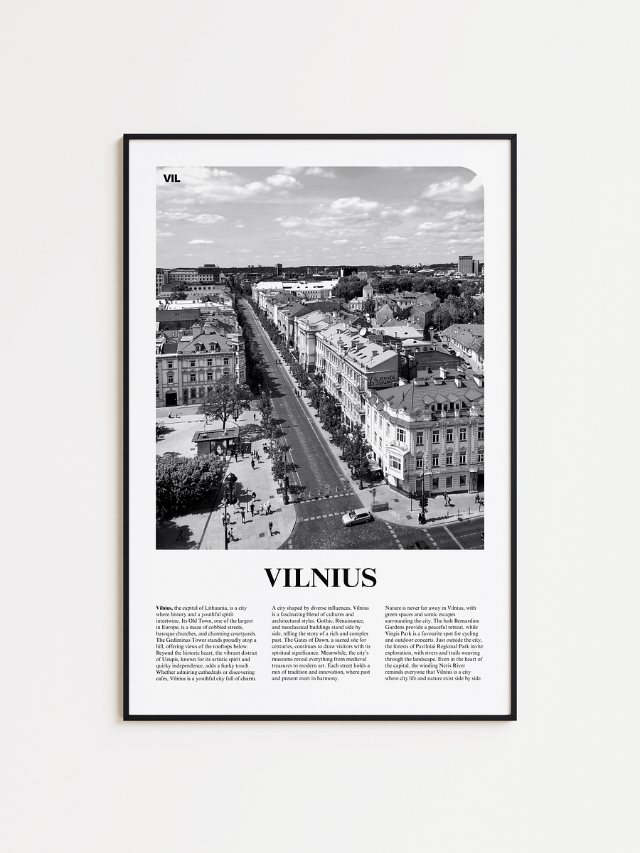 Vilnius 01 Newspaper Poster product image (2)