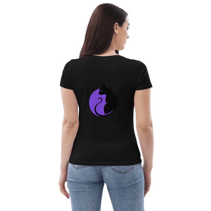 KawaiKitten Fitted Black Tee product image (1)