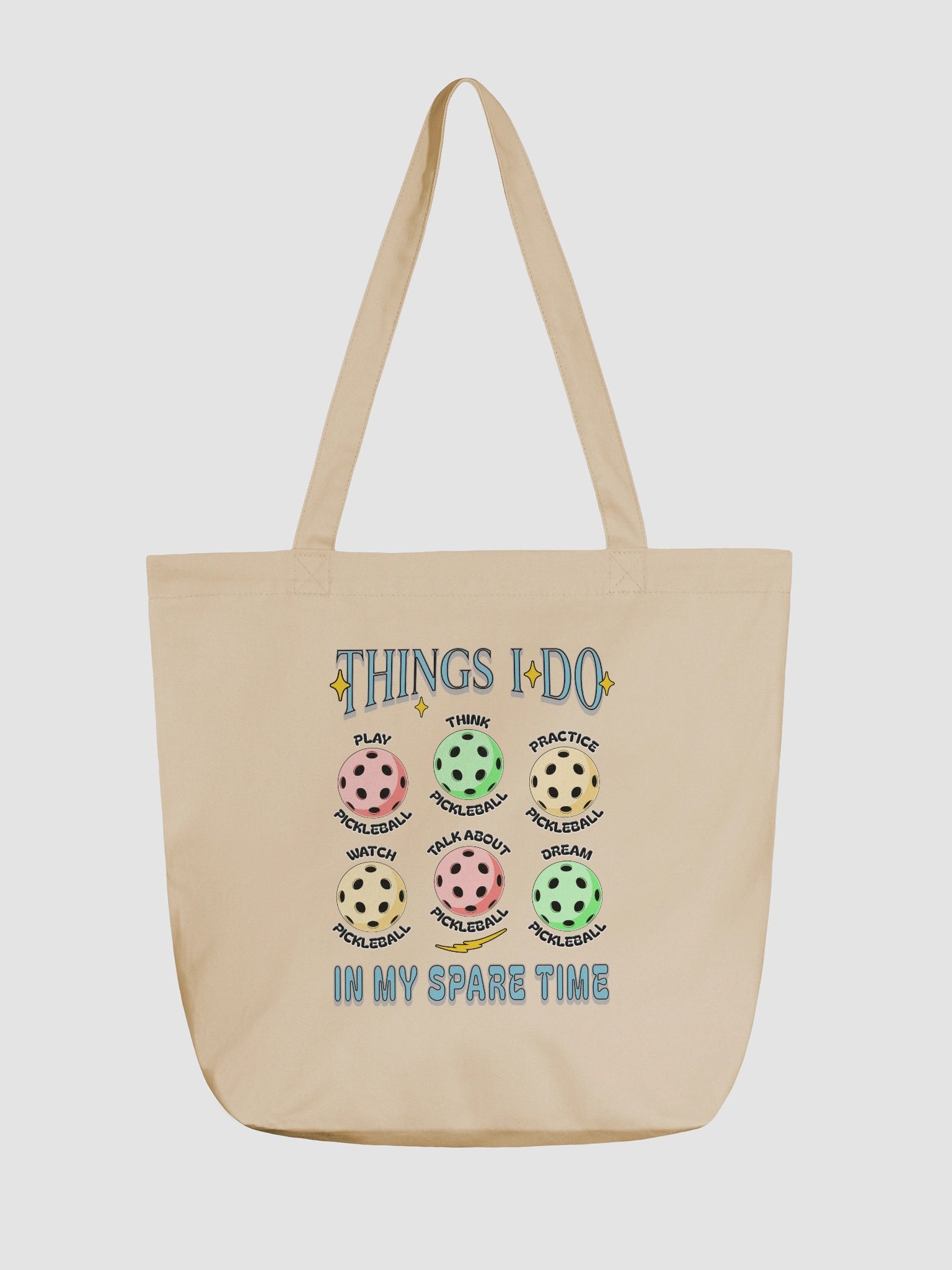 Things I Do In My Spare Time Pickleball Passion Eco Tote product image (2)