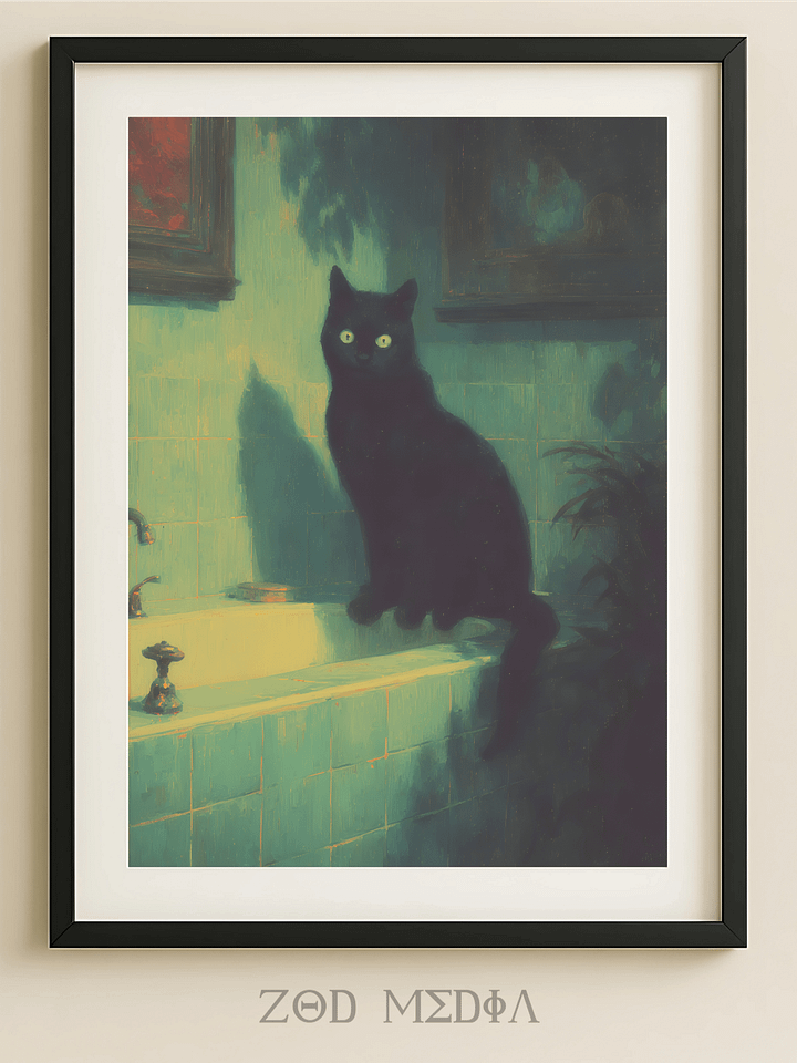 Ethereal Feline - Nocturnal Glow Art product image (1)