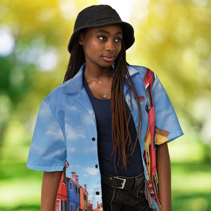 Burano Italy Button Up Shirt product image (2)