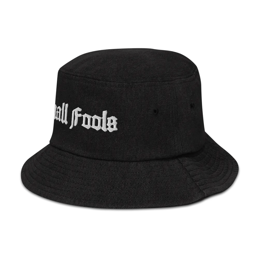 Small Fools Blackletter Embroidered Bucket Hat product image (4)