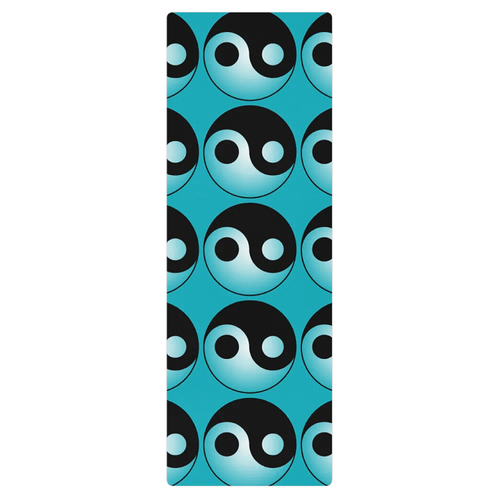 Yoga Mat - Yin-Yang Zen in Teal product image (1)