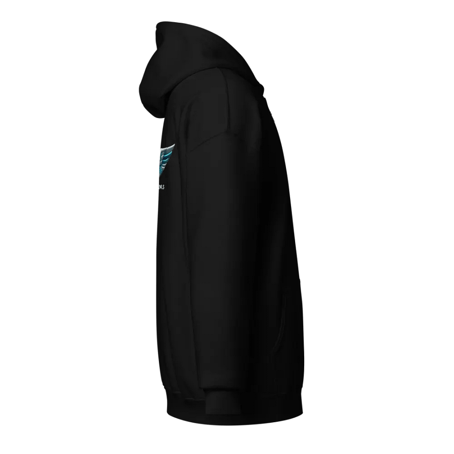 Navy Zip Hoodie - MDA Front UP Back product image (16)