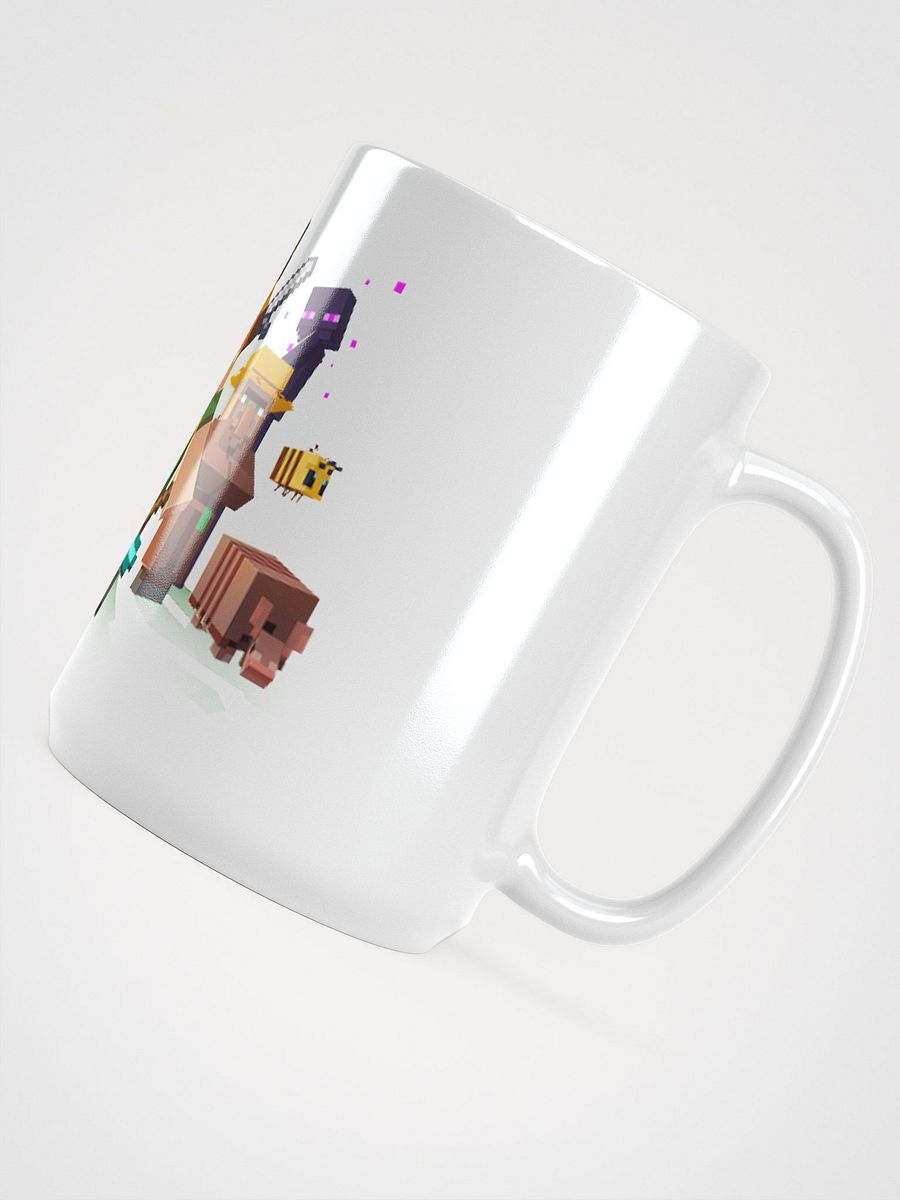 Minecraft White Glossy Mug product image (4)