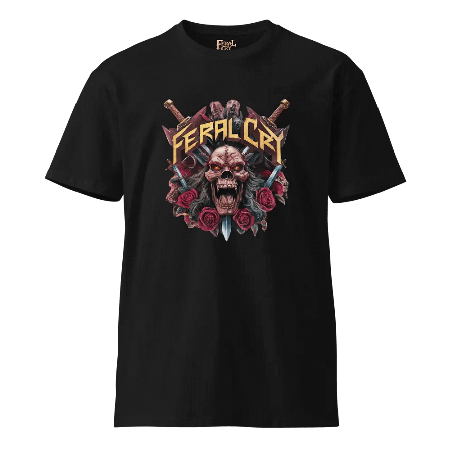Sinister Skull and Roses Unisex T-Shirt product image (1)