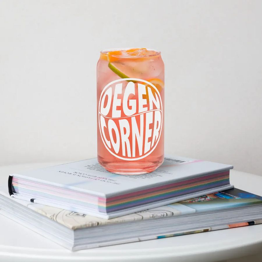 Degen Corner - Soda Glass (light logo) product image (5)