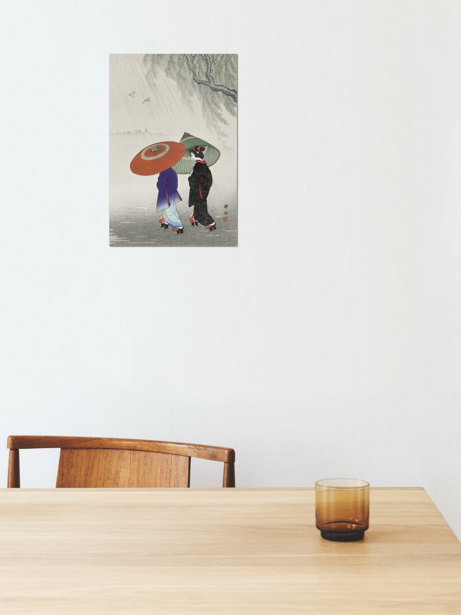 Two Women In The Rain - Ohara Koson product image (1)