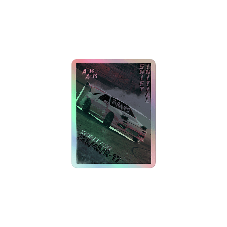 Initial Shift, FC/RX-7 Drift Cut-out | Holographic Sticker product image (1)