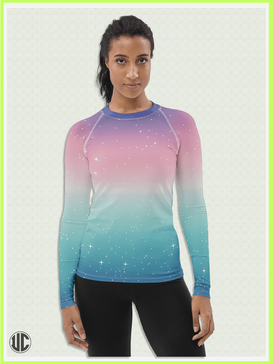 Celestial Glow – Women’s Rash Guard product image (1)