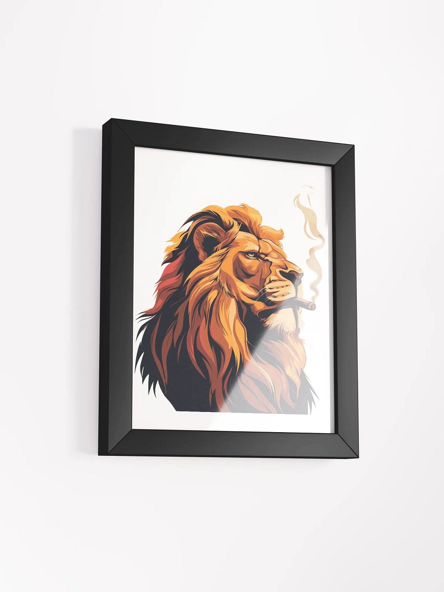 Badass Lion - Framed Matte Poster product image (2)