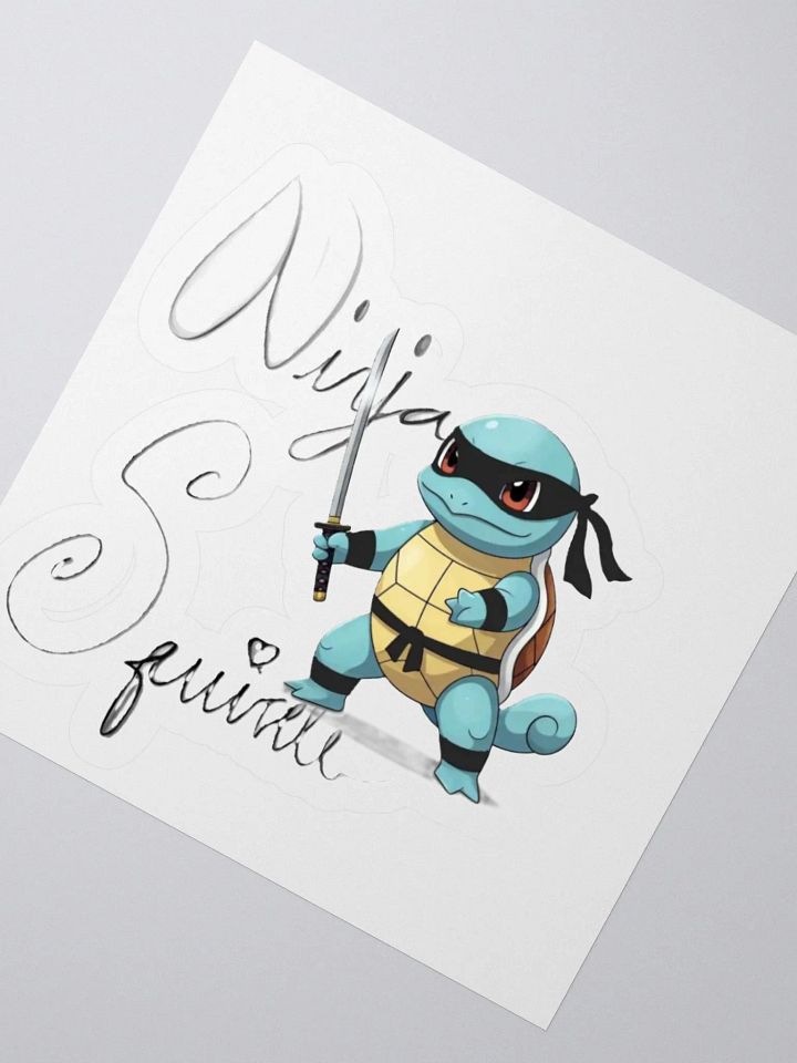 Ninja Squirlte Sticker product image (2)