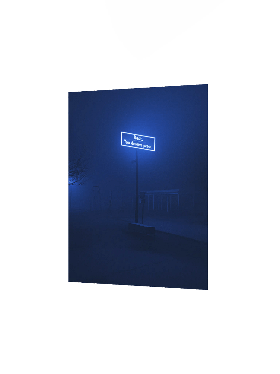 "Rest, you deserve peace" Matte Poster product image (9)