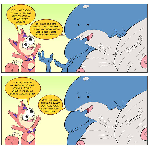 Just another normal comic about how much Skitty and Wailord really love each other.

#tinderskitty #smilingfriends #aprilfool...